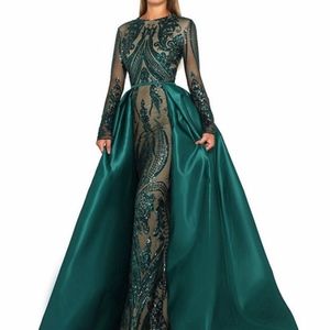 Hermz_LA Emerald Green Sequin Gown